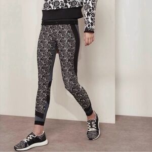 Adidas Stella McCartney- Floral Black and Gray Women's Leggings